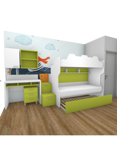Cameretta con letto a...