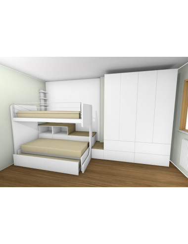 Platzsparendes Schlafzimmer...